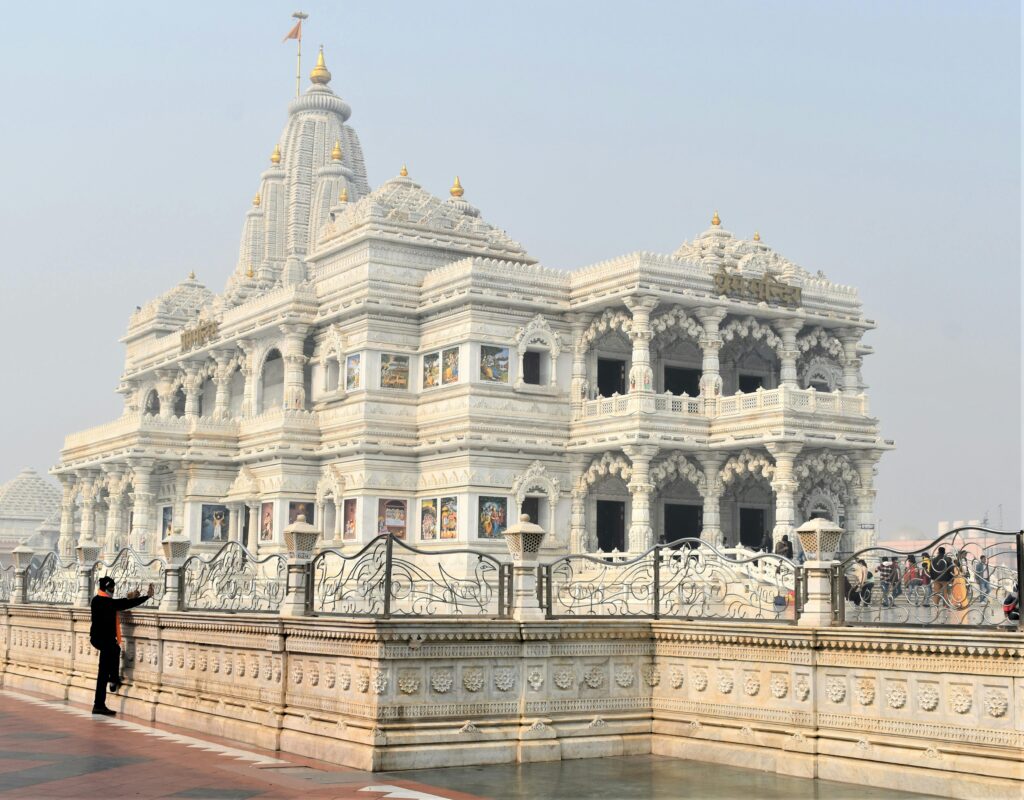 The Prem Mandir in Vrindavan